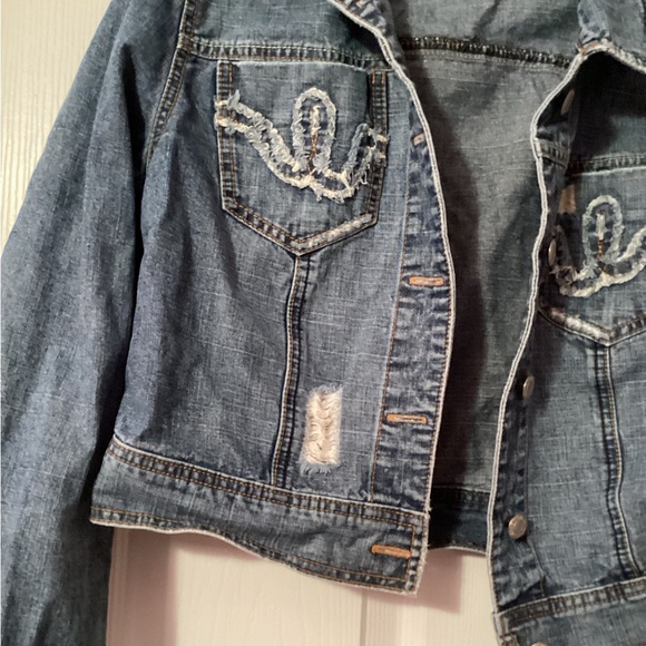 All American Girl War Jean Jacket Size L - Picture 5 of 6